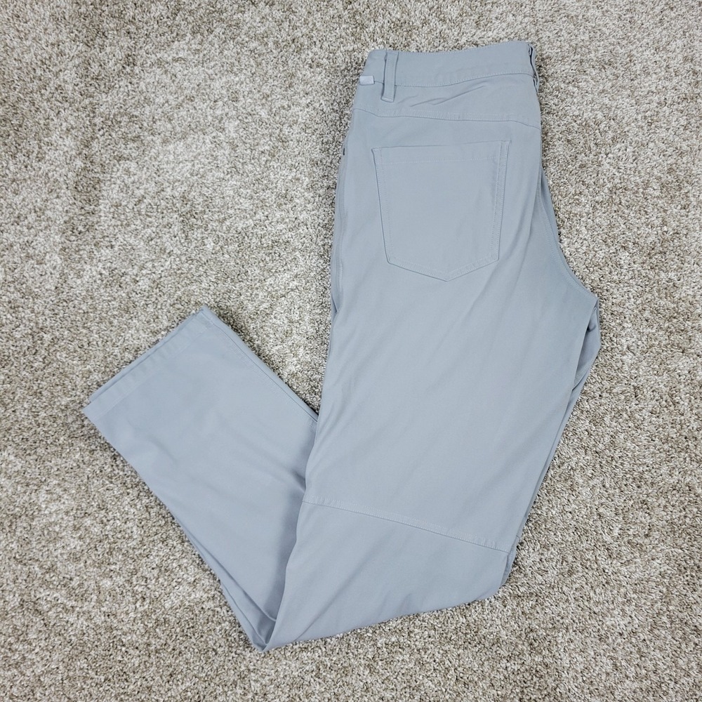 Lululemon ABC Classic-Fit 5 Pocket Warpstreme Mens 32x31 Gray Performance Pants